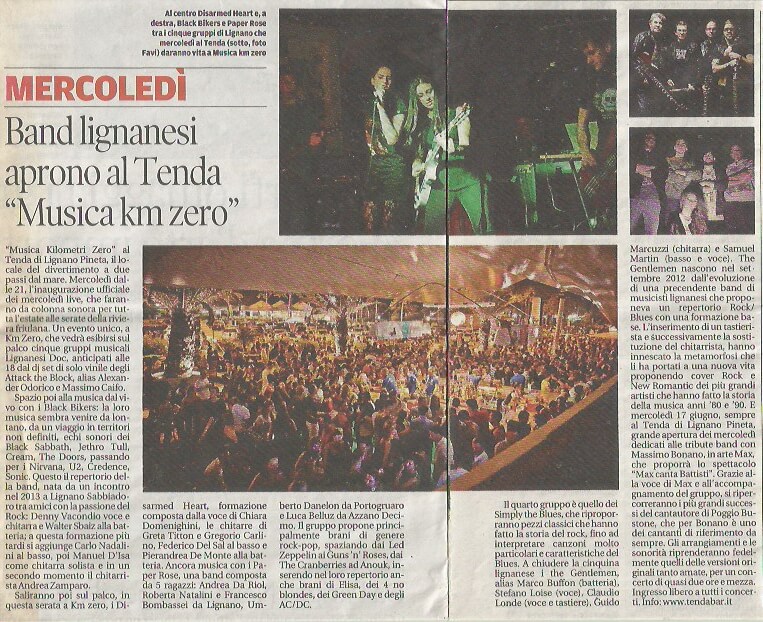 Messaggero Veneto giugno 2015