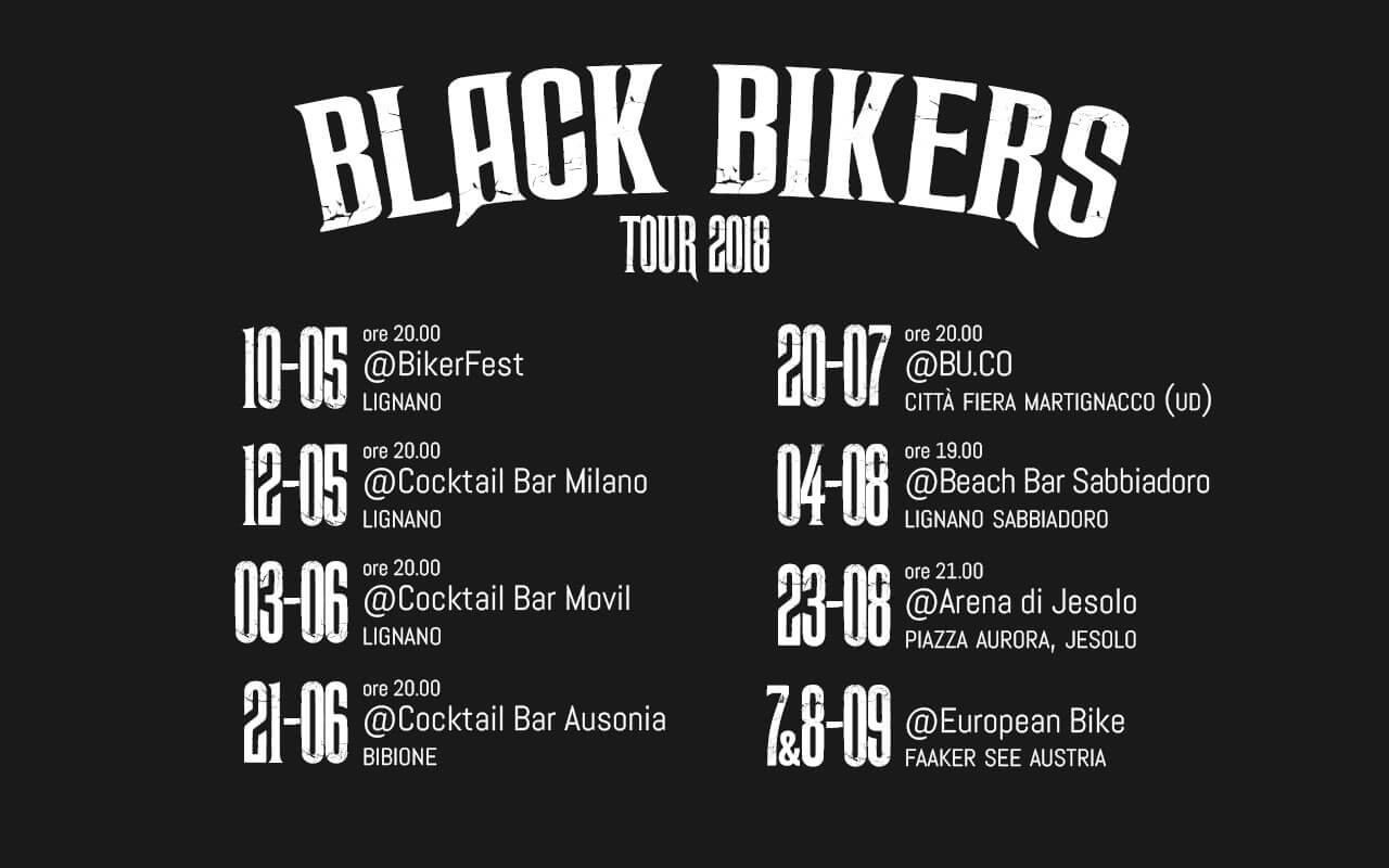black bikers lignano tour 2018